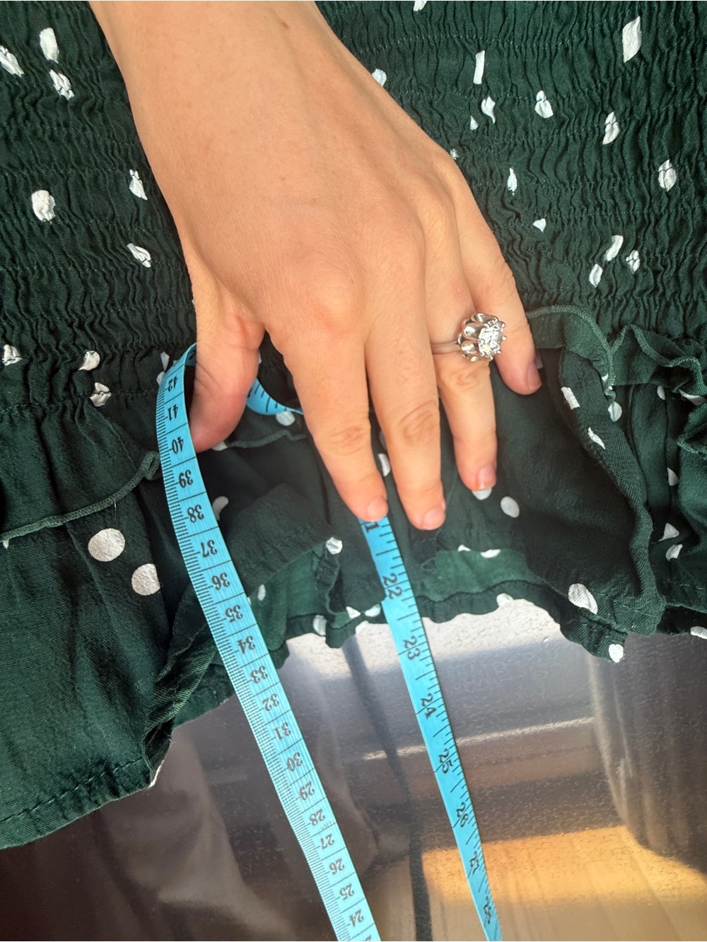 Faithfull the Brand Green Polka Dot Ruffle Mini Dress - Picture 8 of 10